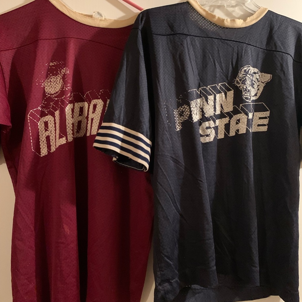 Real Vintage 1970s Jersey Shirts Penn Alabama